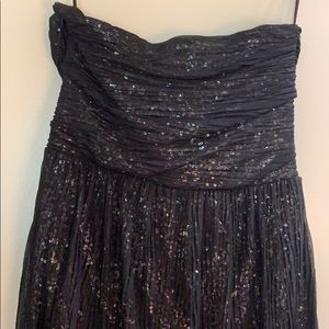 EXPRESS glitter high-low formal dress